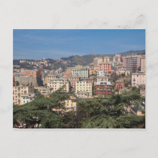 Aussicht auf die Stadt Genua Postkarte