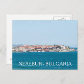 Aussicht auf die Stadt Nesebur, Bulgarien Postkarte (Vorne/Hinten)
