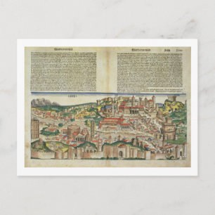 Aussicht auf die Stadt Rom, vom Nürnberger Chron Postkarte