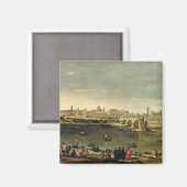 Aussicht auf die Stadt Saragossa Magnet (Vorderseite/Rückseite)