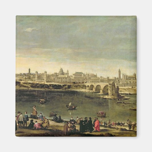 Aussicht auf die Stadt Saragossa Magnet (Vorne)