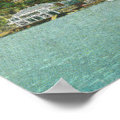 Aussicht auf die Stadt, Segelboote Poster (Ecke)