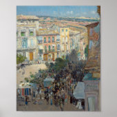 Aussicht auf die Stadt Südfrankreich | Childe Hass Poster (Vorne)