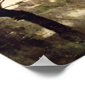 Aussicht auf die Stadt und den Dom von Mantes Poster (Ecke)