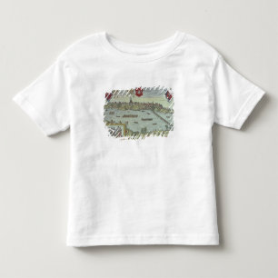 Aussicht auf die Stadt Warschau am Fluss Vistul Kleinkind T-shirt