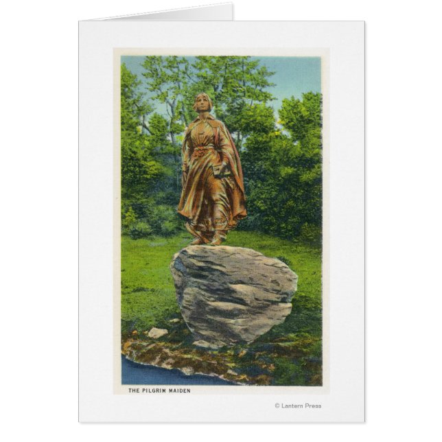 Aussicht auf die Statue Pilgrim Maiden (Vorne)