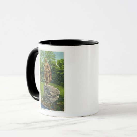 Aussicht auf die Statue Pilgrim Maiden Tasse (Vorderseite Links)