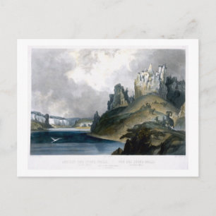 Aussicht auf die Steinmauern im oberen Missouri, p Postkarte