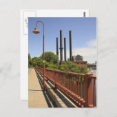 Aussicht auf die Stone Arch Bridge Postkarte (Vorne/Hinten)