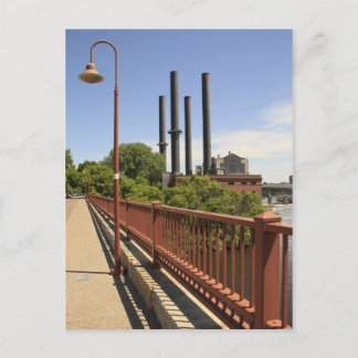 Aussicht auf die Stone Arch Bridge Postkarte