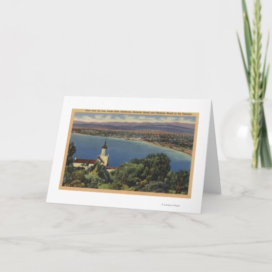 Aussicht auf die Strände Redondo & Hermosa, Kalifo Karte (Vorderseite)