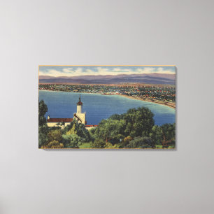 Aussicht auf die Strände Redondo & Hermosa, Kalifo Leinwanddruck