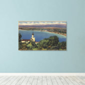 Aussicht auf die Strände Redondo & Hermosa, Kalifo Leinwanddruck (Insitu (Holzboden))