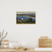 Aussicht auf die Strände Redondo & Hermosa Poster (Küche)