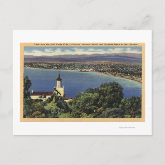 Aussicht auf die Strände Redondo & Hermosa Postkarte (Vorderseite)