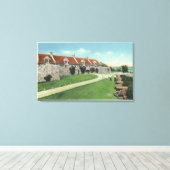 Aussicht auf die Südbarriere von der Flagge Leinwanddruck (Insitu (Holzboden))