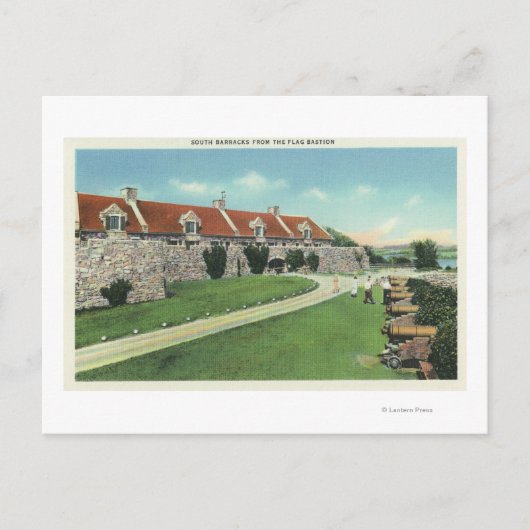 Aussicht auf die Südbarriere von der Flagge Postkarte (Vorderseite)