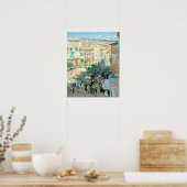 Aussicht auf die südfranzösische Stadt von Frederi Poster (Küche)