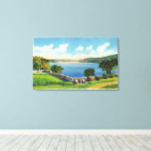 Aussicht auf die Südmauer Leinwanddruck (Insitu (Holzboden))