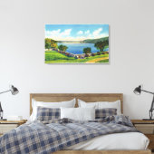 Aussicht auf die Südmauer Leinwanddruck (Insitu (Schlafzimmer))