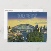 Aussicht auf die Sydney Brücke Postkarte (Vorne/Hinten)