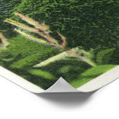 Aussicht auf die Tanglewood Gardens # 2 Poster (Ecke)