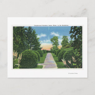 Aussicht auf die Tanglewood Gardens # 2 Postkarte