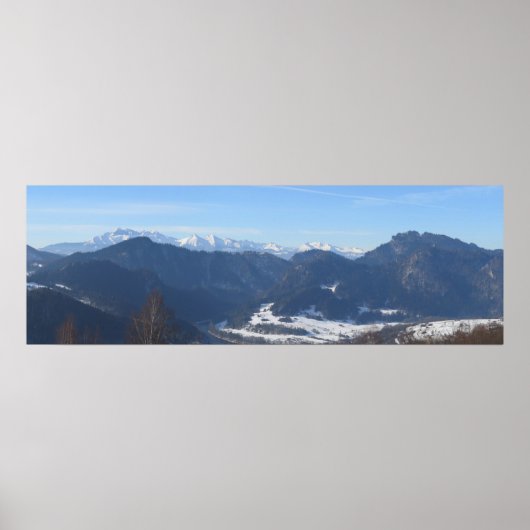 Aussicht auf die Tatra von Beskids Poster (Vorne)