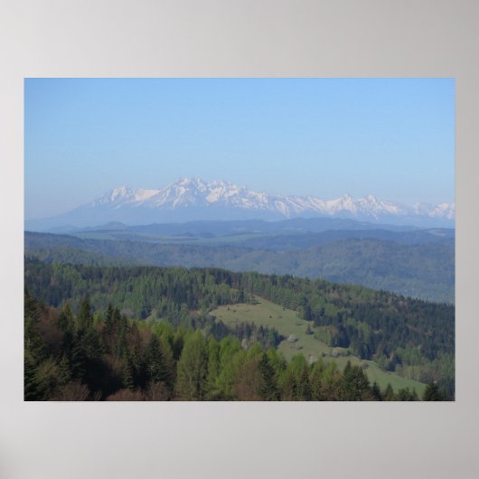 Aussicht auf die Tatra von Beskids Poster (Vorne)