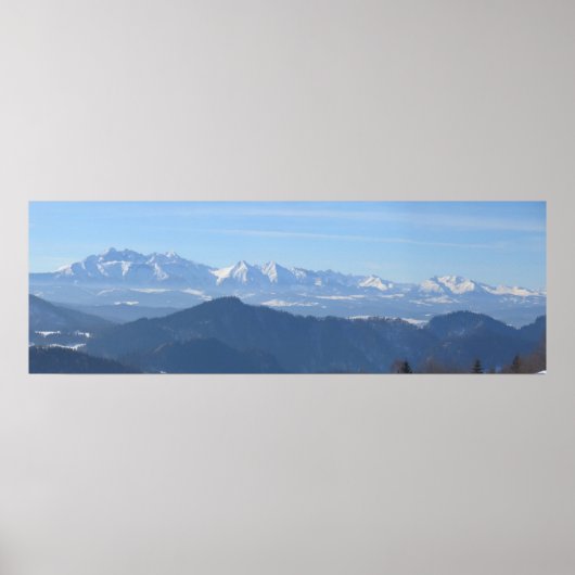 Aussicht auf die Tatra von Beskids Poster (Vorne)