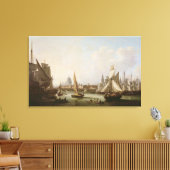 Aussicht auf die Themse Leinwanddruck (Insitu (Wohnzimmer))