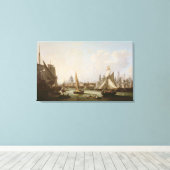 Aussicht auf die Themse Leinwanddruck (Insitu (Holzboden))