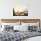 Aussicht auf die Themse Leinwanddruck (Insitu (Schlafzimmer))
