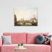 Aussicht auf die Themse Leinwanddruck (Insitu (Wohnzimmer))