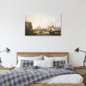 Aussicht auf die Themse Leinwanddruck (Insitu (Schlafzimmer))