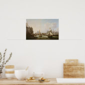 Aussicht auf die Themse Poster (Küche)