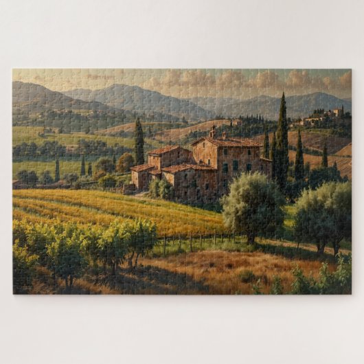 Aussicht auf die Toskana Puzzle (Horizontal)