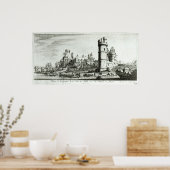 Aussicht auf die Tour de Nesle Poster (Küche)