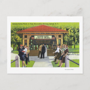 Aussicht auf die Touristen im Hathorn Spring House Postkarte
