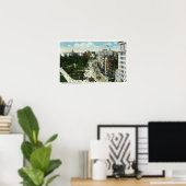 Aussicht auf die Tremont Street aus Boylston Poster (Heimbüro)