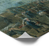 Aussicht auf die Tuilerien Poster (Ecke)