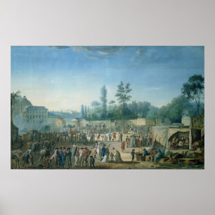 Aussicht auf die Tuilerien Poster