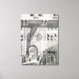 Aussicht auf die Tür von Okal Kaid-Bey, aus "Denkm Leinwanddruck