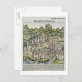 Aussicht auf die ummauerte Stadt Konstantinopel, v Postkarte (Vorne/Hinten)