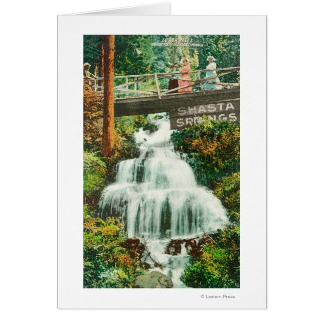 Aussicht auf die Unteren FälleShasta Springs, CA (Vorne)