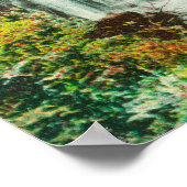 Aussicht auf die Unteren FälleShasta Springs, CA Poster (Ecke)