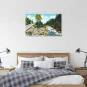 Aussicht auf die Unterwasserfälle des Ammonosuc-Fl Leinwanddruck (Insitu (Schlafzimmer))