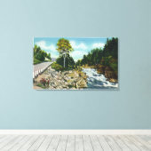 Aussicht auf die Unterwasserfälle des Ammonosuc-Fl Leinwanddruck (Insitu (Holzboden))