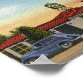 Aussicht auf die Villa Dana Poster (Ecke)