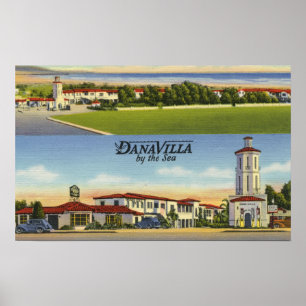 Aussicht auf die Villa Dana Poster
